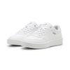Sneaker PUMA "Court Classy Sneakers Damen", Gr. 37.5, weiß (weiß silber metallic), Obermaterial: Synthetik; Futter: Textil; Innensohle: Textil; Laufsohle: Gummi, Schuhe