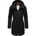 Parka RAGWEAR "Canny", Damen, Gr. S (36), blau (schwarz), Obermaterial: 65% Polyester, 35% Baumwolle, Innenfutter: 100% Polyester, modisch, figurumspielend Po-bedeckend, Langarm mit Knöpfen normaler Saum mit Druckknopf,verstellbar, Jacken, stylische...