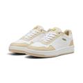 Sneaker PUMA "Court Classy Sneakers Damen" Gr. 36, weiß (white cashew gold beige) Schuhe Sneaker