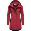 Sweatjacke RAGWEAR "Letty Intl." Gr. XXL (44), pink (hellpink) Damen Sweatjacken Sportliche Kapuzenjacke mit Kunstleder-Elementen