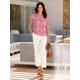 Print-Shirt INSPIRATIONEN "Shirt" Gr. 38, bunt (erika, papaya, bedruckt) Damen Shirts V-Shirts