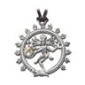 "Amulett ADELIA´S ""Anhänger Indische Symbole Talisman"" Schmuckanhänger Gr. Unise, silberfarben (silber) Damen Amulette Shiva Nataraja - Fruchtbarkeit"