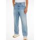 Weite Jeans TOMMY JEANS "AIDEN BAGGY JEAN CG4039" Gr. 36, Länge 34, blau (denim light) Herren Jeans Loose Fit