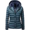 Steppjacke LPO "GILMOUR VAIL II Women", Damen, Gr. 36/38 (M), blau (navy), 100% Polyester, sportlich, figurbetont, Langarm mit innenliegendem Gummizug, Jacken, auch in Großen Größen erhältlich