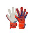 Torwarthandschuhe REUSCH "Attrakt Freegel Silver Junior" Gr. 8, orange (orange, blau) Kinder Handschuhe Fussballhandschuhe