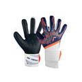 Torwarthandschuhe REUSCH "Pure Contact Fusion Junior" Gr. 5, blau (blau, orange) Kinder Handschuhe Fussballhandschuhe