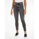 Skinny-fit-Jeans CALVIN KLEIN JEANS "HIGH RISE SUPER SKINNY ANKLE" Gr. 31, N-Gr, grau (denim grey) Damen Jeans Röhrenjeans