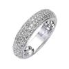 Fingerring DIAMONDS BY ELLEN K. "Gold 585 mit 90x Diamant zus. 0,50ct." Gr. 16, weiß (weiß, weiß), Fingerringe, Damen, 016 (50,5), 0,50 ct P2 = erkennbare Einschlüsse, Gold