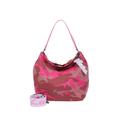 Schultertasche FRITZI AUS PREUSSEN "Joshi02" Gr. B/H/T: 11 cm x 32.5 cm x 29 cm, pink (pink, braun) Damen Taschen Handtaschen