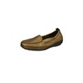 Slipper NATURAL FEET "Aurelia" Gr. 44, goldfarben Damen Schuhe Slip ons