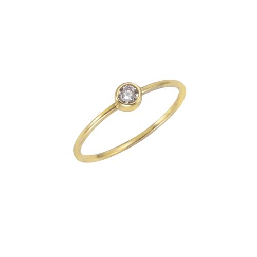 Fingerring CELESTA Fingerringe Gr. 056 (17,8), Gold, gelb (gelb, weiß) Damen