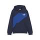 Hoodie PUMA "PUMA POWER Colourblock Jungen" Gr. 152, blau (club navy blue) Kinder Sweatshirts