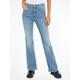 Bequeme Jeans TOMMY JEANS "Sylvia" Gr. 33, Länge 30, blau (light denim3) Damen Jeans High-Waist-Jeans