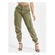 Stoffhose DEF "DEF Damen Aya Cargopants" Gr. M, US-Größen, grün (olive) Damen Hosen High-Waist-Hosen