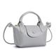 TEMKIN Phone bag Women Simple Leather Mobile Phone Bag, Versatile Mini Handbag, Small Shoulder Bag-Gray