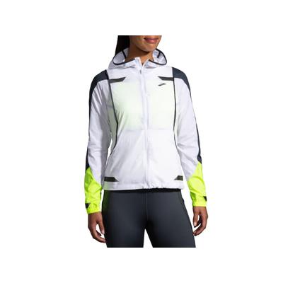 Brooks Run Visible Convertible Jacket - Women's White/Asphalt/Nightlife S 221560134.025