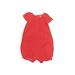 Just One You Made by Carter's Short Sleeve Onesie: Red Bottoms - Size 6 Month