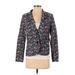 Gap Outlet Blazer Jacket: Short Blue Floral Jackets & Outerwear - Women's Size 4