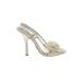 Badgley Mischka Heels: Ivory Brocade Shoes - Women's Size 5 1/2