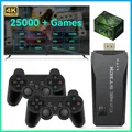 Console de jeu vidéo TV Game Stick 4K HD 25000 + jeux classiques PS1 David GBA MAcloser MD 12