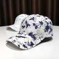 Casquette de Baseball pour femmes chapeau d'été fin bleu et blanc Anti-UV pour hommes mode de
