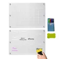 Tableau magnétique transparent pour calendrier effaçable à sec tableau blanc en acrylique