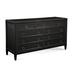 Birch Lane™ Jandre 9 Drawer 64" W Rattan Double Dresser Wood/Wicker/Rattan in Black | Wayfair FA30D64F314C4CFD950AFCE7CB90EC8F