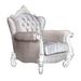 Accent Chair - Plethoria Calvert 69.4 Wide Chenille/Fabric in Brown/White | 45.78 H x 69.4 W x 43.41 D in | Wayfair A70125