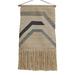 Bungalow Rose Wool & Macrame Wall Hanging w/ Rod Included Cotton/Wool in Black | 45 H x 24 W in | Wayfair 6322512804E44D9BA1D534EF050141DE