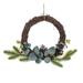 The Holiday Aisle® Twig w/ Pinecone, Berries & Greenery Wreath, Polyester in Brown/Green | 9 H x 12 W x 3 D in | Wayfair