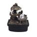Millwood Pines Conna Glass/Resin Fountain w/ Light, Crystal in Black/Gray | 10.25 H x 8.25 W x 6.5 D in | Wayfair 8D4B693AFE3543FA952B1F1336377E38