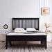 Red Barrel Studio® Lipkin Solid Wood Slat Bed Wood in White/Brown | Full/Double | Wayfair 9999575EDF2A440E8557CA1D05B94351