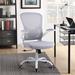 Inbox Zero Lauha Home Office Mesh Task Chair Desk Chair w/ Flip-Up Armrest Upholstered/Mesh in Gray | 44.5 H x 25.6 W x 24.2 D in | Wayfair