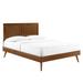 Alana Full Wood Platform Bed With Splayed Legs - East End Imports MOD-6619-WAL