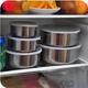 5Pcs/Set Stainless Steel Airtight Food Storage Container Preservation Box Case