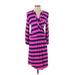 Lilly Pulitzer Casual Dress - Wrap: Pink Stripes Dresses - Women's Size Small