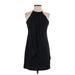 Kensie Casual Dress - Mini Crew Neck Sleeveless: Black Solid Dresses - Women's Size 2