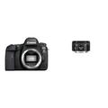 Canon EOS 6D Mark II DSLR Digitalkamera Gehäuse Body (26,2 MP, 7,7cm (3 Zoll) Display, DIGIC 7, mit WLAN, NFC, Bluetooth und GPS), schwarz & EF 50mm F1.8 STM Objektiv (58mm Filtergewinde) schwarz