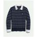 Brooks Brothers Men's Vintage-Inspired Long-Sleeve Tennis Polo in Supima Cotton | Navy | Size 2XL