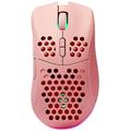 DELTACO GAMING PM80 Gaming-Maus Funk Optisch Pink 7 Tasten 4800 DPI Beleuchtet, Wiederaufladbar