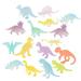 16 Pcs Dinosaur Model Gifts The Gift Glow Dinosaur Easter Egg Fillers Small Dinosaur Toy Glow in The Dark Toys