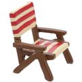 Mini Beach Chair Ornament Chaise Lounge Furniture Model Ocean Decor Doll Miniature Leisure Table Tiny Small Reclining