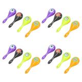 16 Pcs Mini Maraca Toys Kids Music Plaything Maracas for Kids Cartoon Maracas Xmas Maracas Child