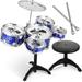 Drum Kit Toy Girls Toys Jazz Drum Kit for Toddler Percussion Musical Instruments Jazz Drum Kit Playset Child Toddler