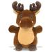 DolliBu Snug-Mooshies Standing Moose Stuffed Animal Plush Toy - Wild Super Squishy Soft Animal Friend for Girls and Boys Medium Huggable Cute Plush for Kids Play Cuddling and Decoration - 10 Inches