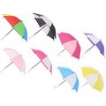 8 Pcs Doll Umbrella Lovely Mini Desktop Cute Umbrellas Toys for Girls Kids Decor Tabletop Child