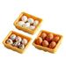 3 Sets Mini Boxed Eggs Eggs Toy Mini House Supplies Mini Egg Ornaments Home Decor Trays Decorative Miniature Decors