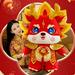 PATLOLLAV 2024 Chinese New Year Decorations Year of The Dragon 2024 Spring Festival Decor Lunar New Year Dragon Stuffed Animal Plush Toy Soft Red Dragon 2024 Mascot Zodiac Toys 100cm