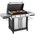 Blackstone ProSeries 3-Burner 28â€� XL Griddle with Stainless Steel Cabinet and Omni Plate