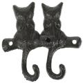 2 Pcs European Classical Cast Iron Cat Hook Coat Hangers Decorative Hooks Key Hook Ktchen Metal Cat Hook Umbrella Holder